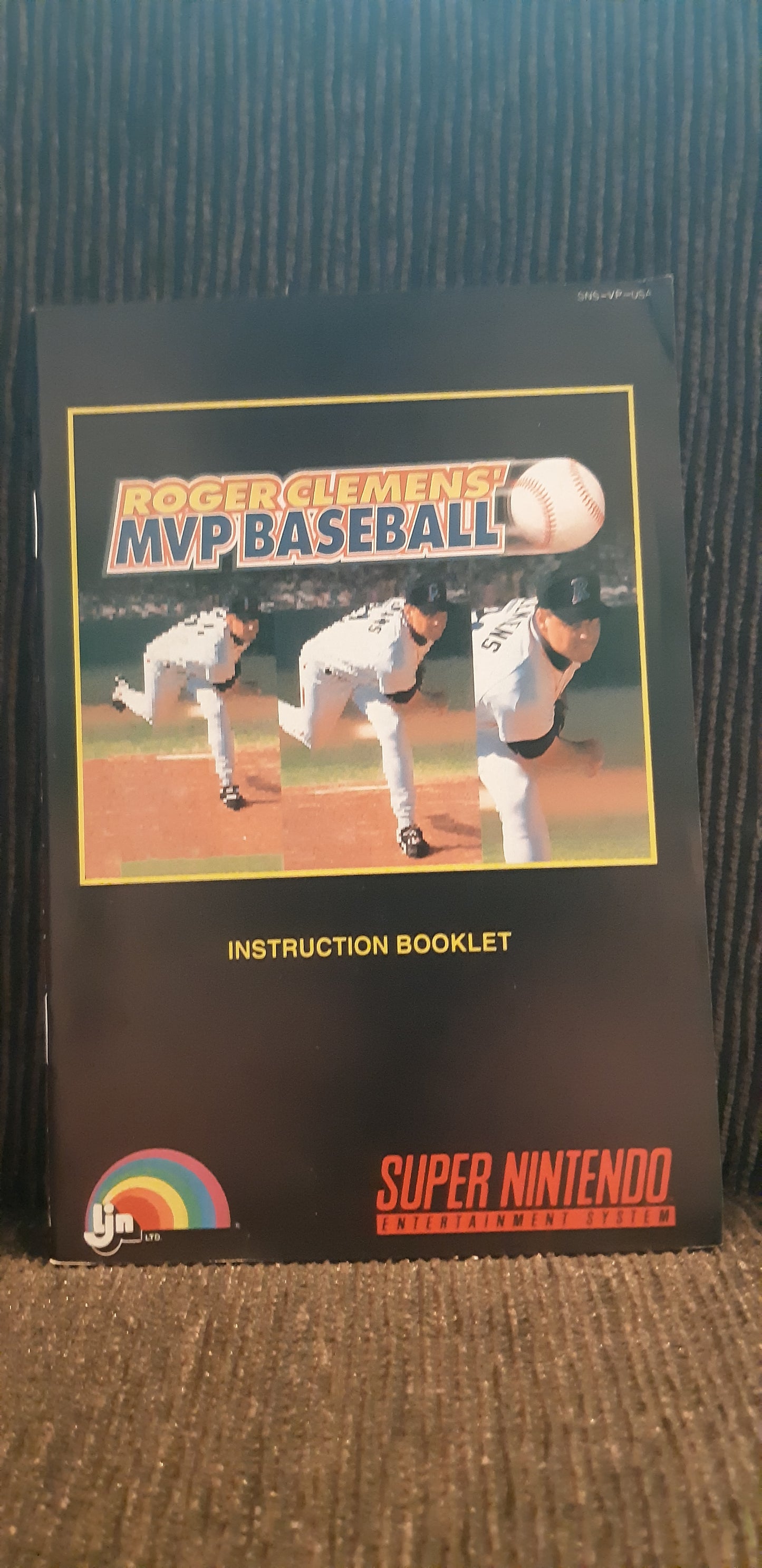 Roger Clemens' MVP Baseball snes manual