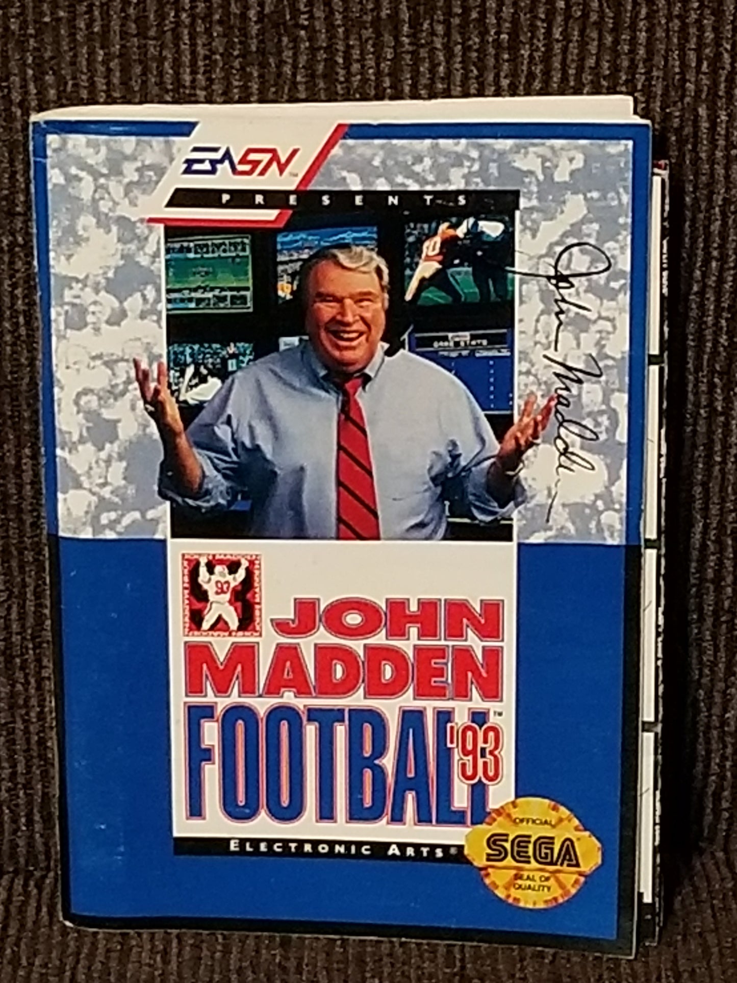 John Madden Football 93 genesis manual
