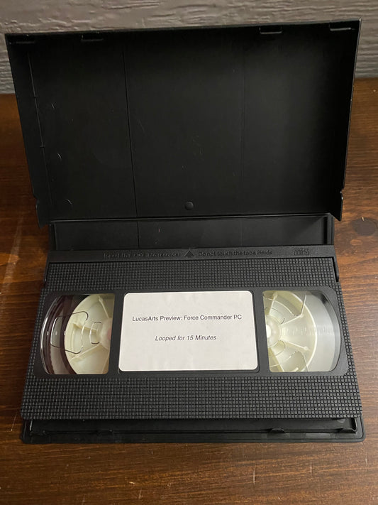 Star Wars force commander VHS
