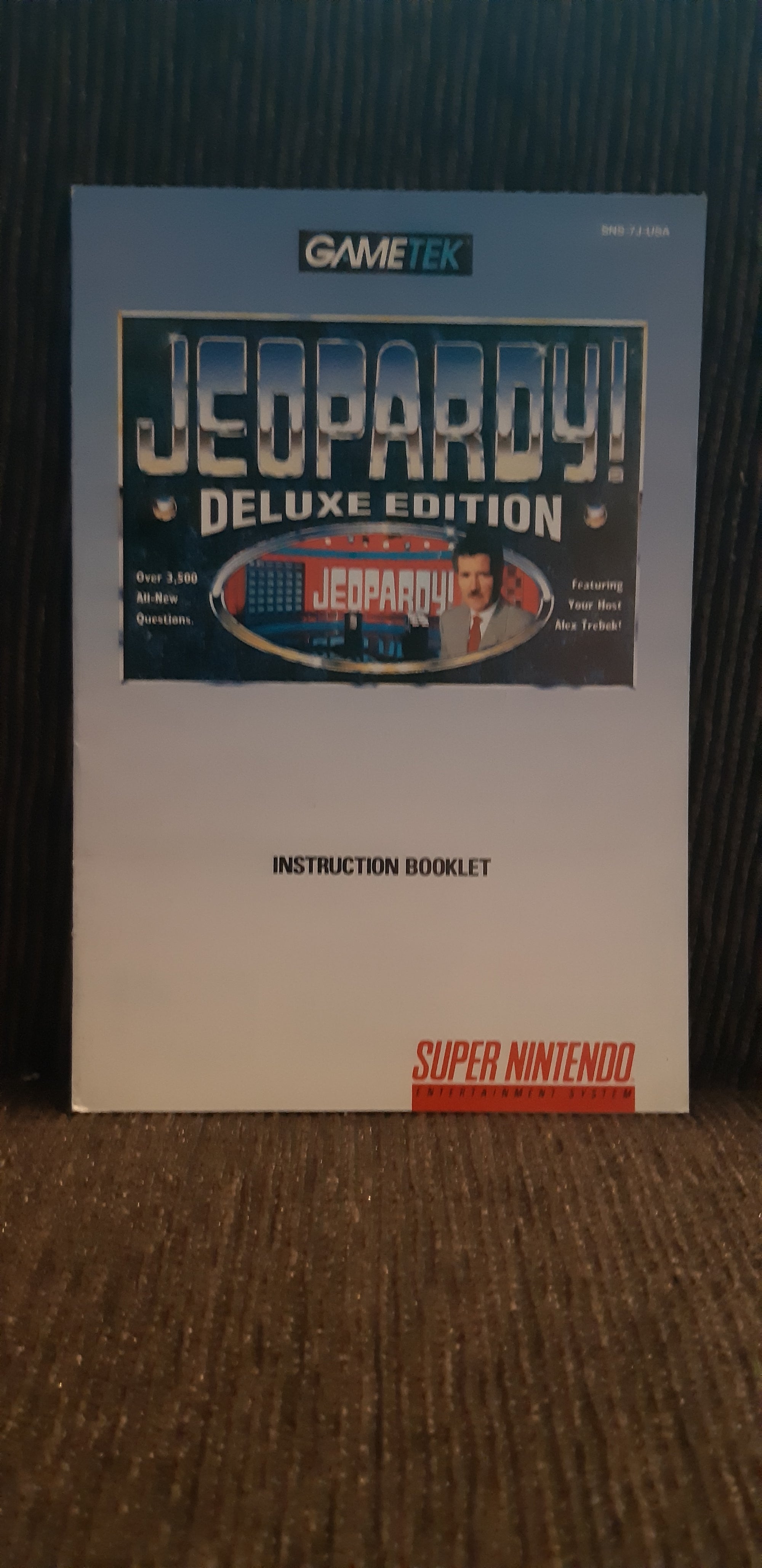 Jeopardy Deluxe Edition snes manual
