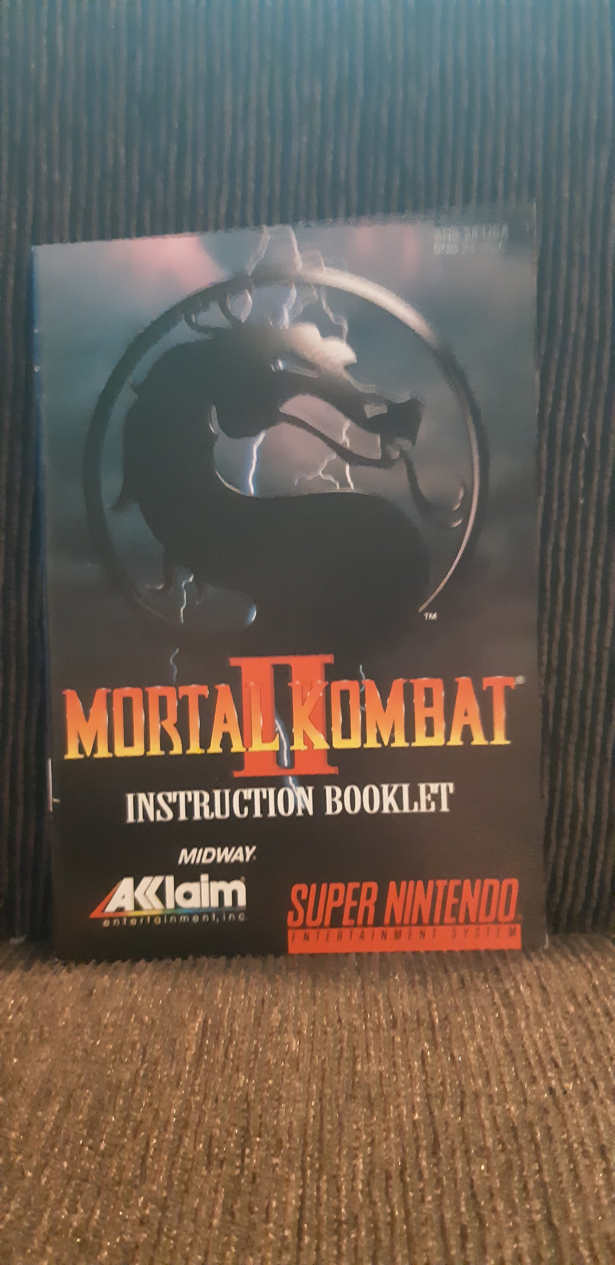 Mortal Kombat 2 snes manual (rough)