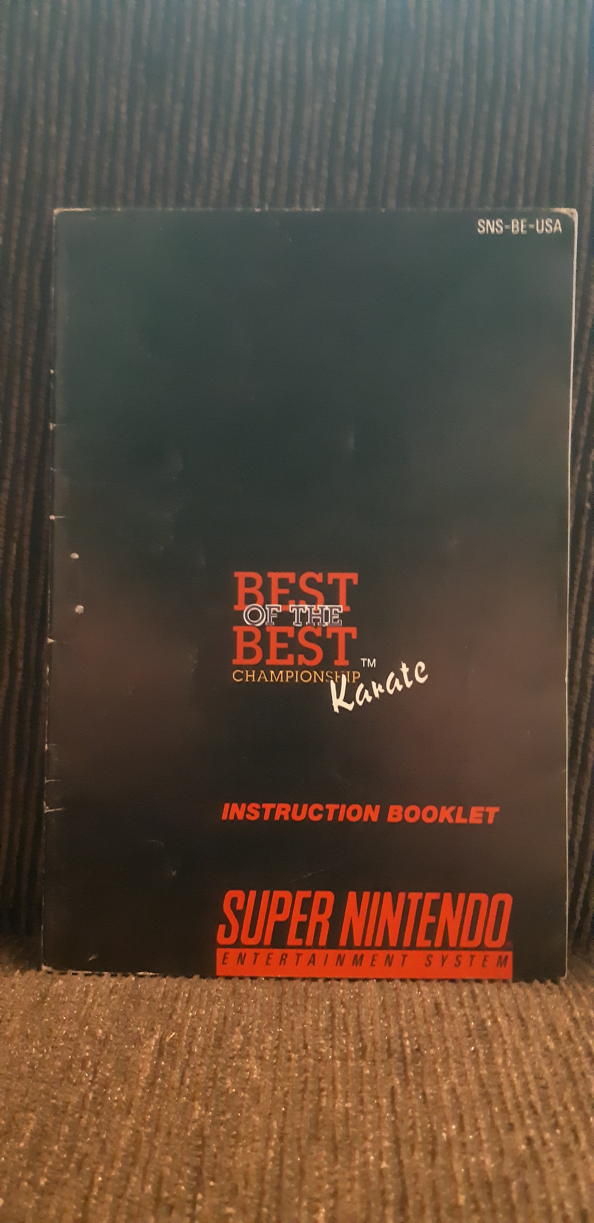 best of the best championship karate snes manual