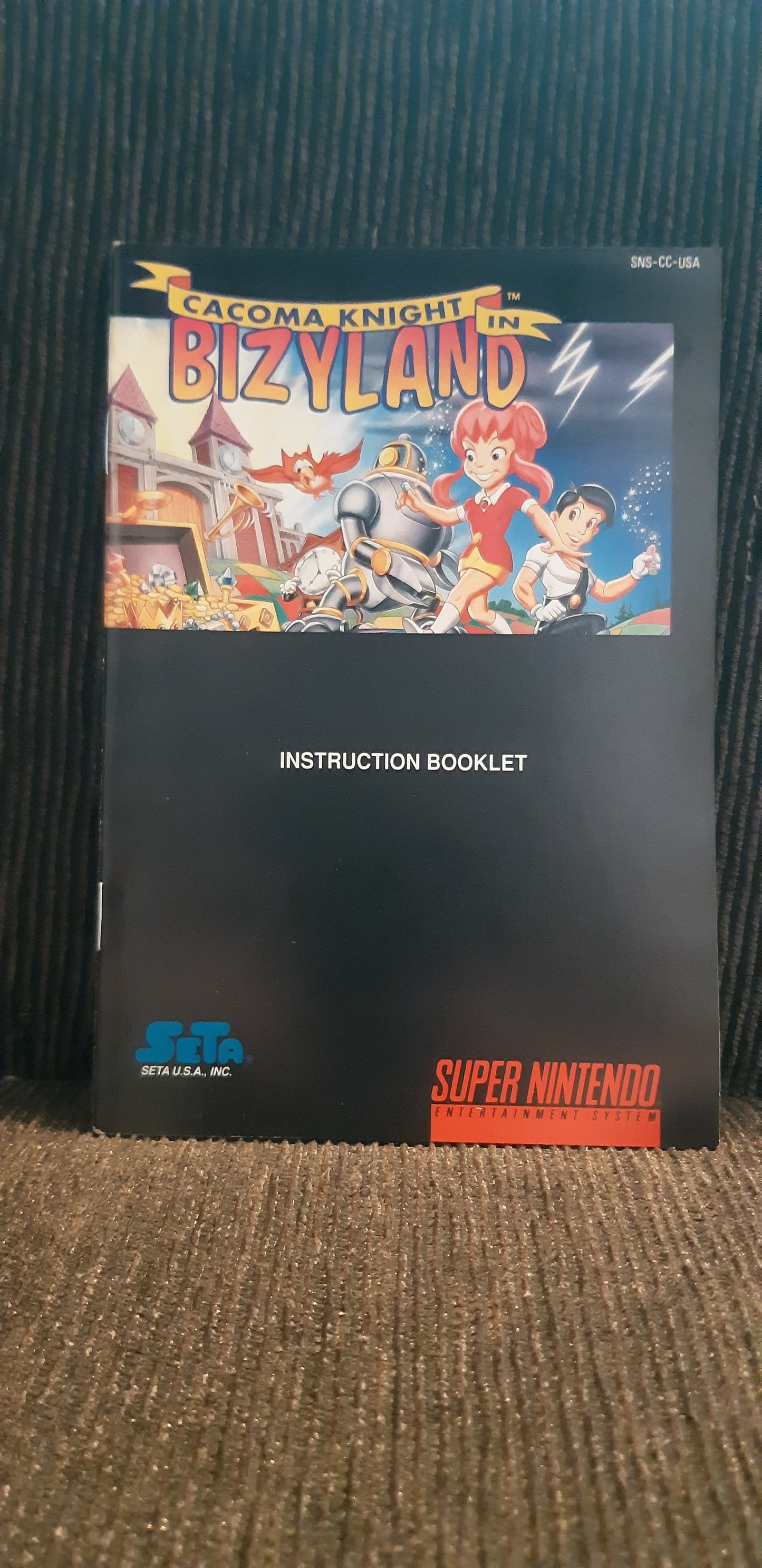Cacoma Knight In Bizyland snes manual