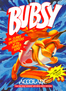Bubsy 1 CB Front *cover damage*