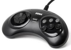 Official 6 button controller sega genesis CIB
