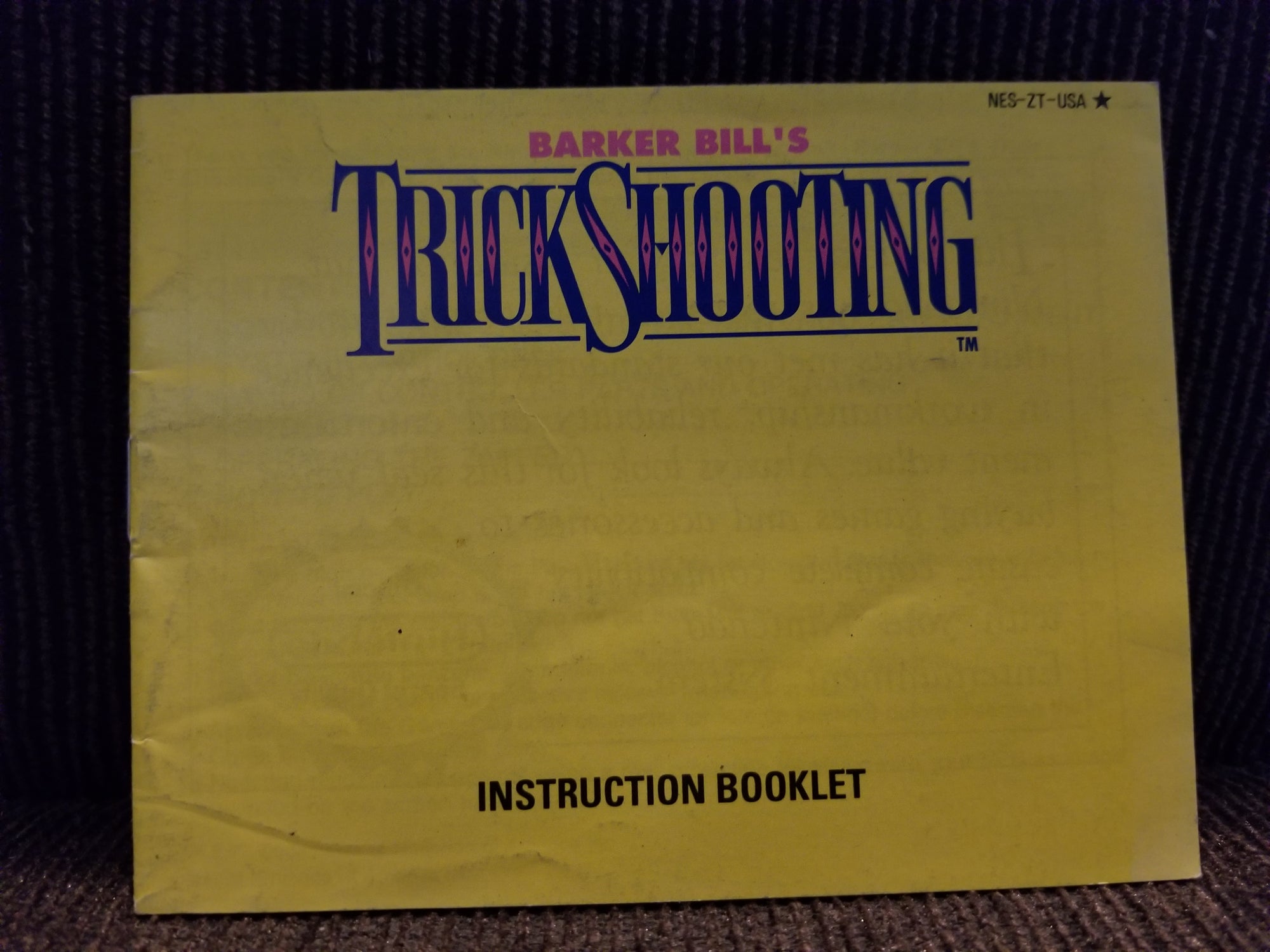 Barker Bill's Trick Shooting (Nes Manual)