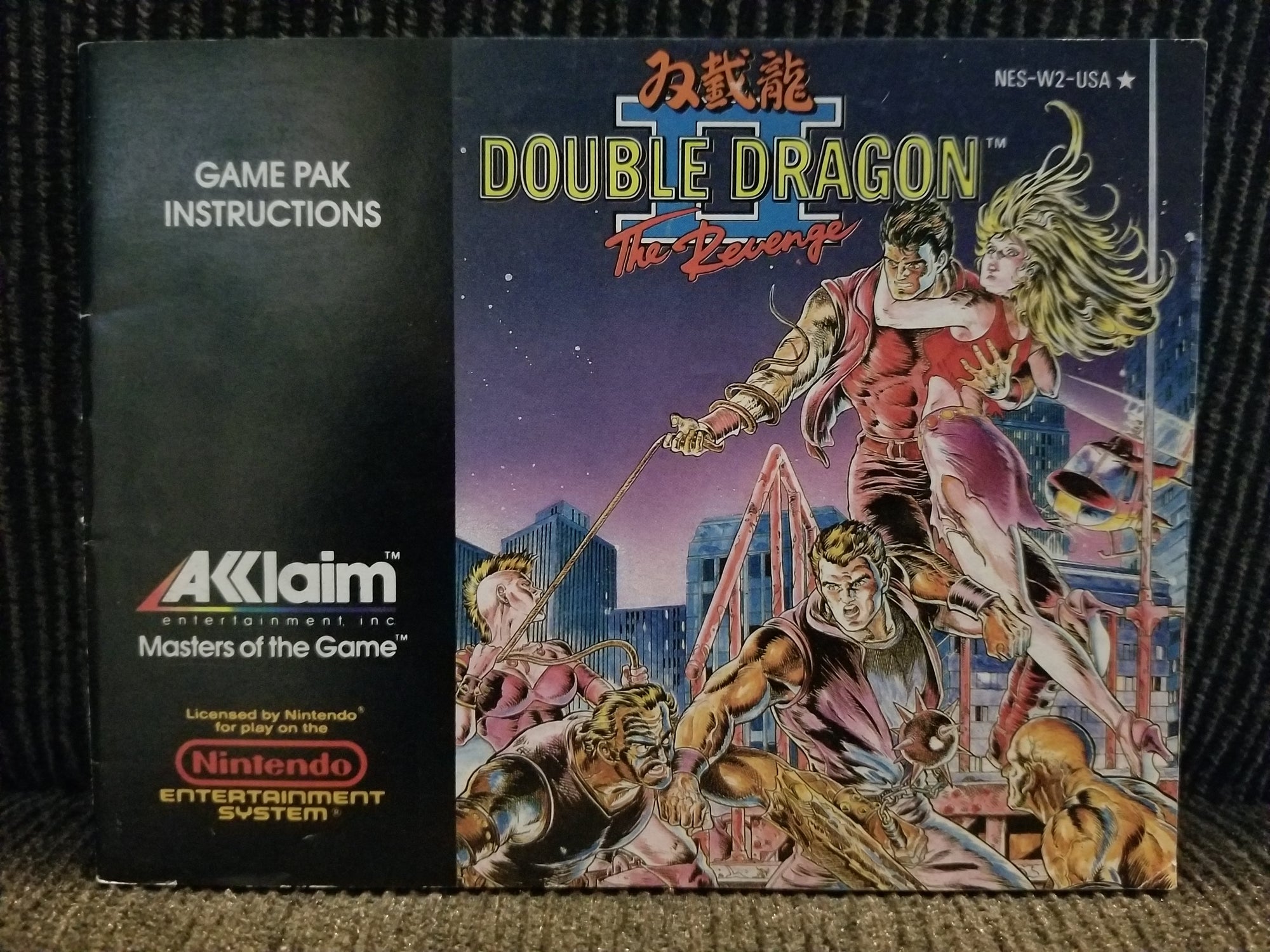 double dragon 2 (NES manual)