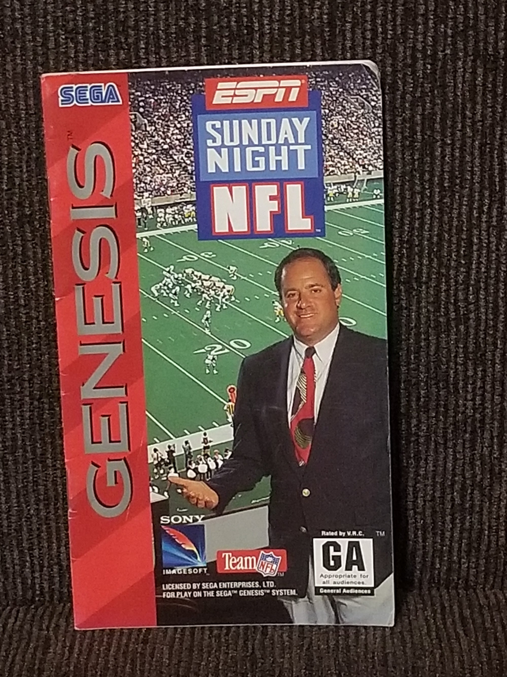 Espn Sunday Night Football genesis manual