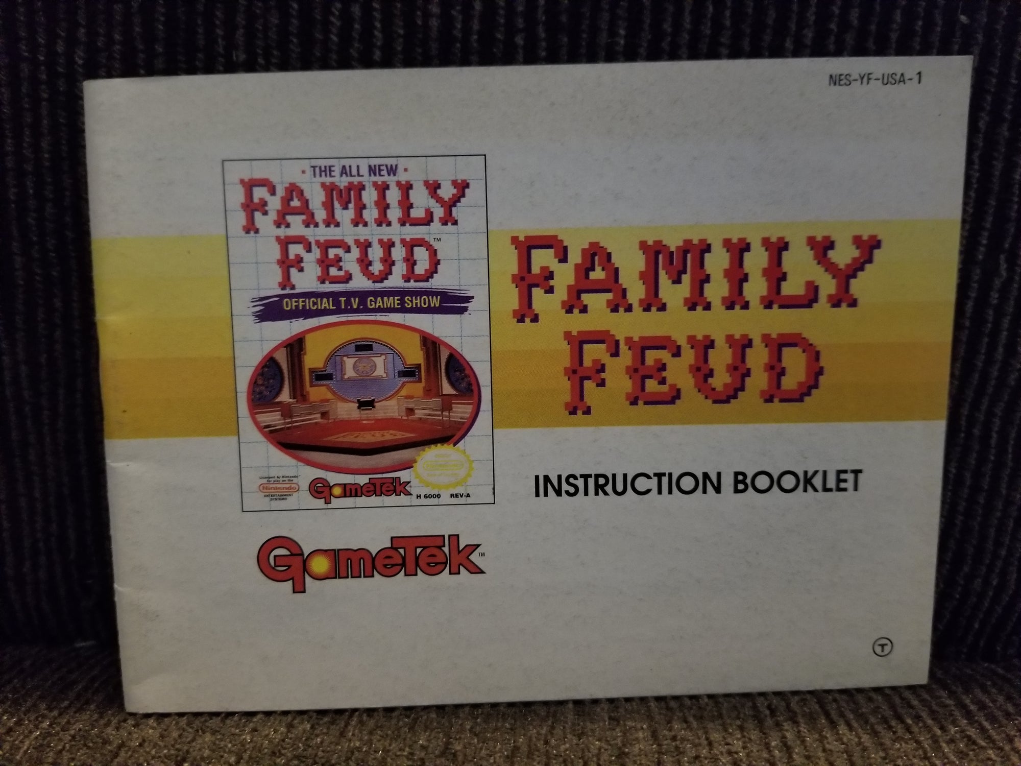 family feud nes manual