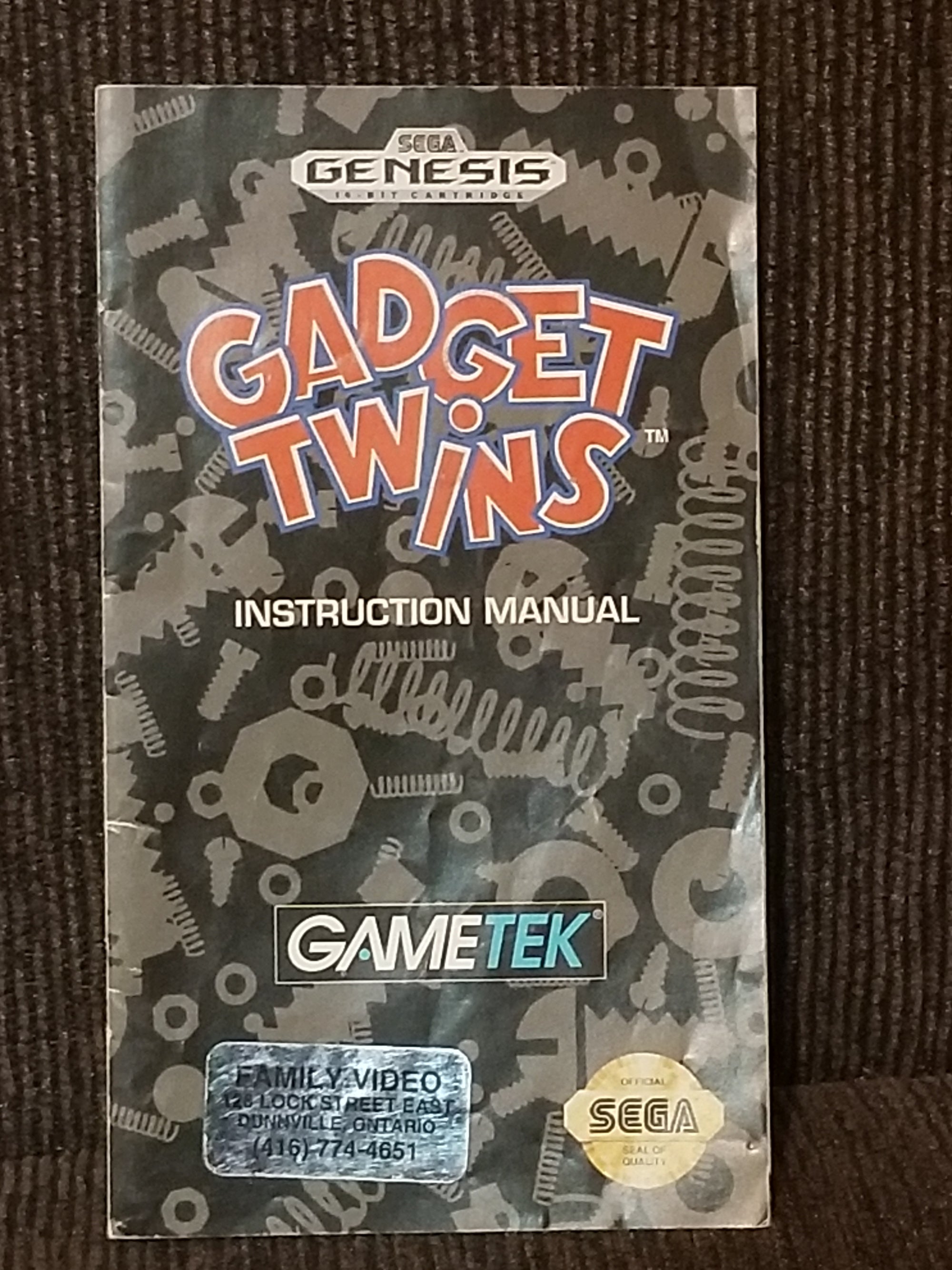 Gadget Twins genesis manual