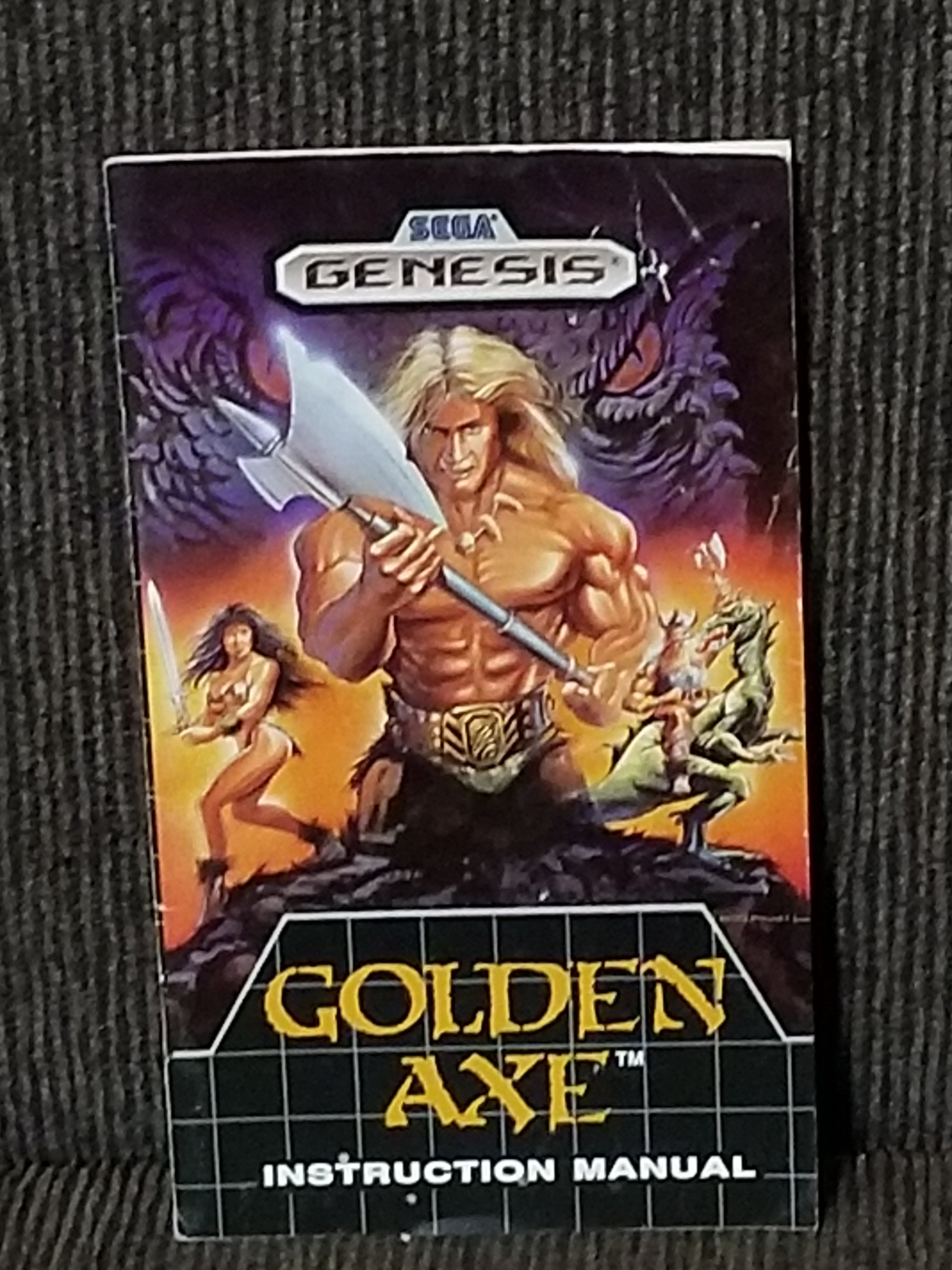 Golden Axe genesis manual