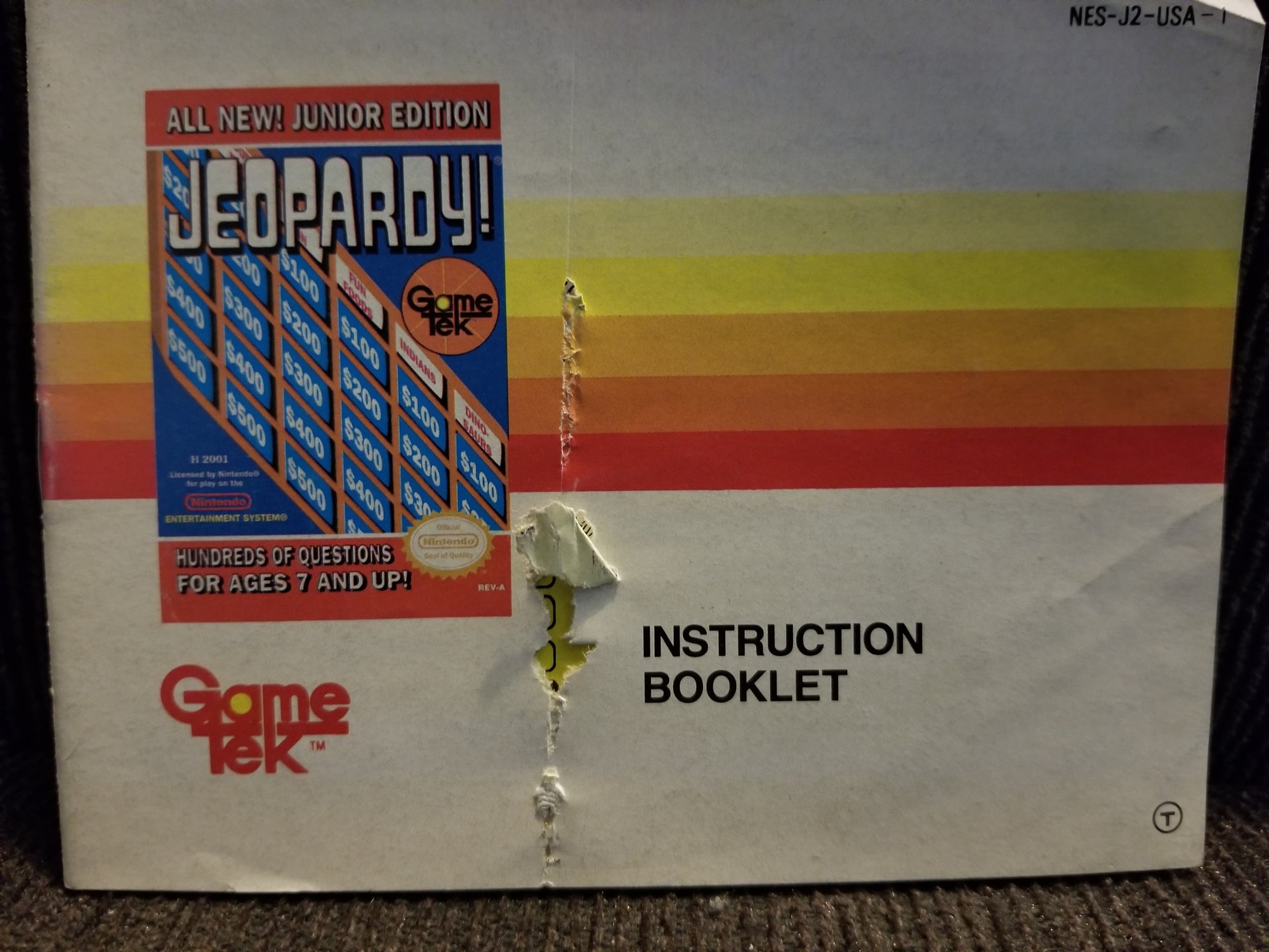 jeopardy junior edition manual