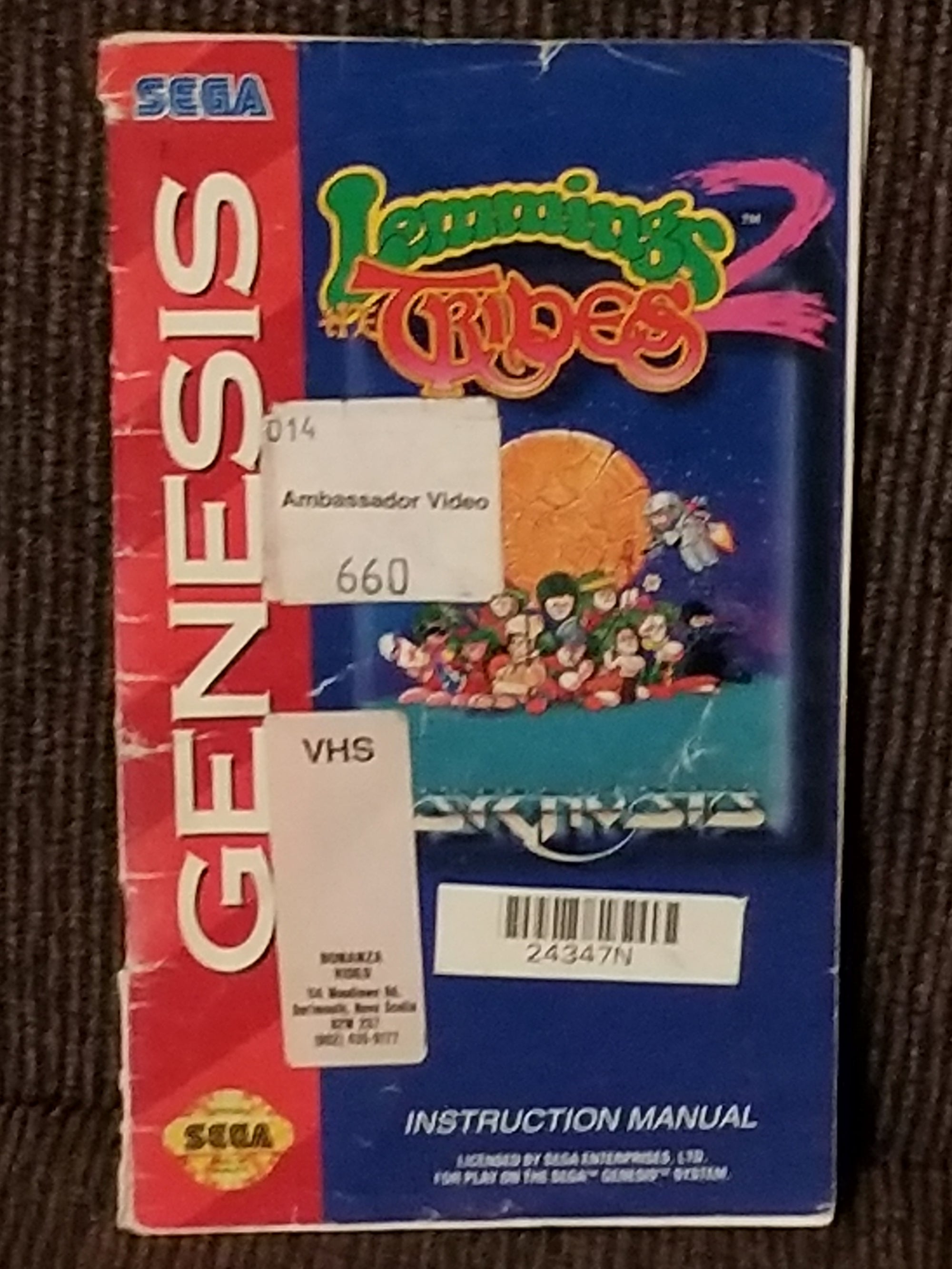 Lemmings Tribes 2 genesis manual