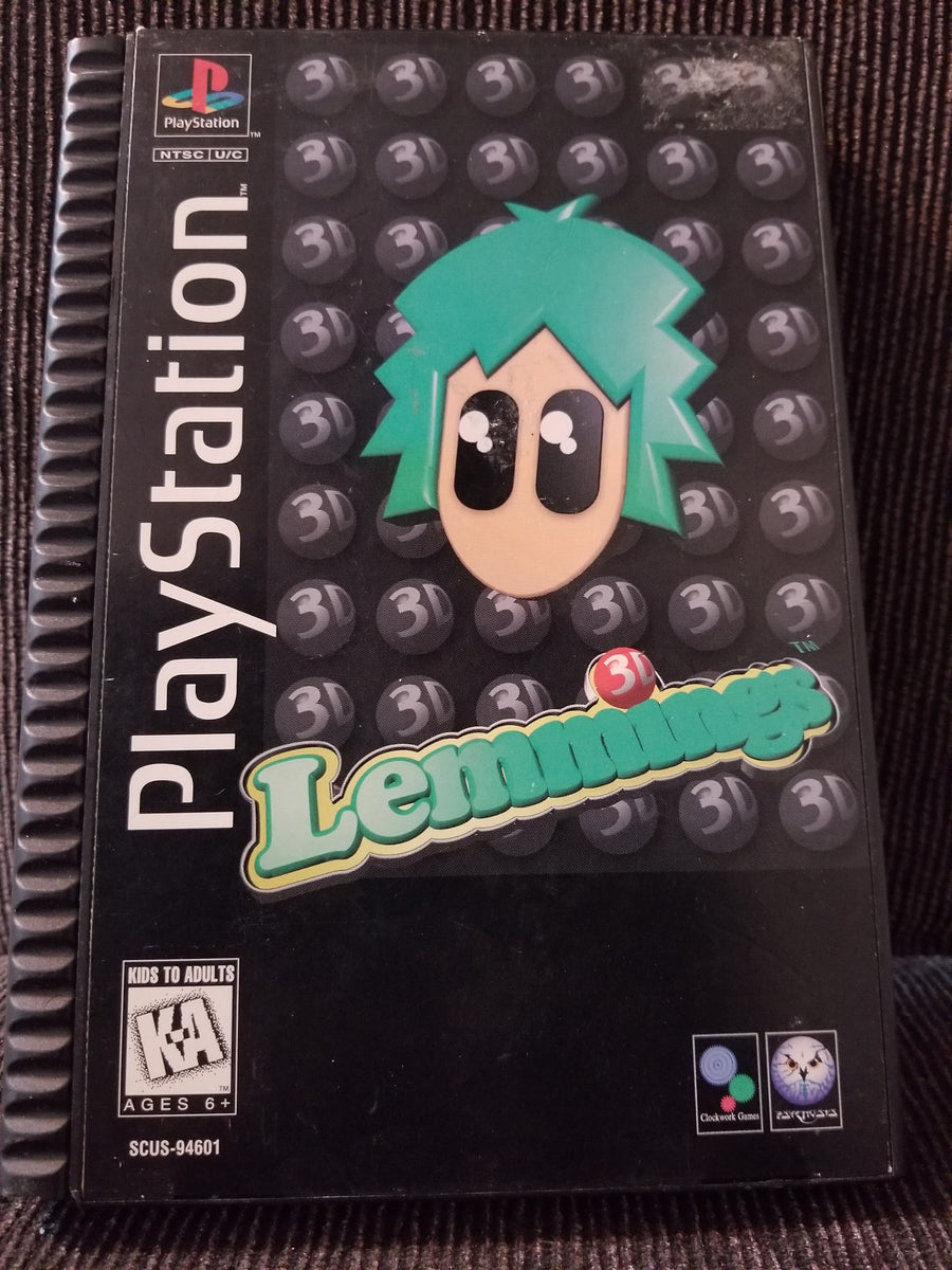 Lemmings 3D Box And Manual Longbox