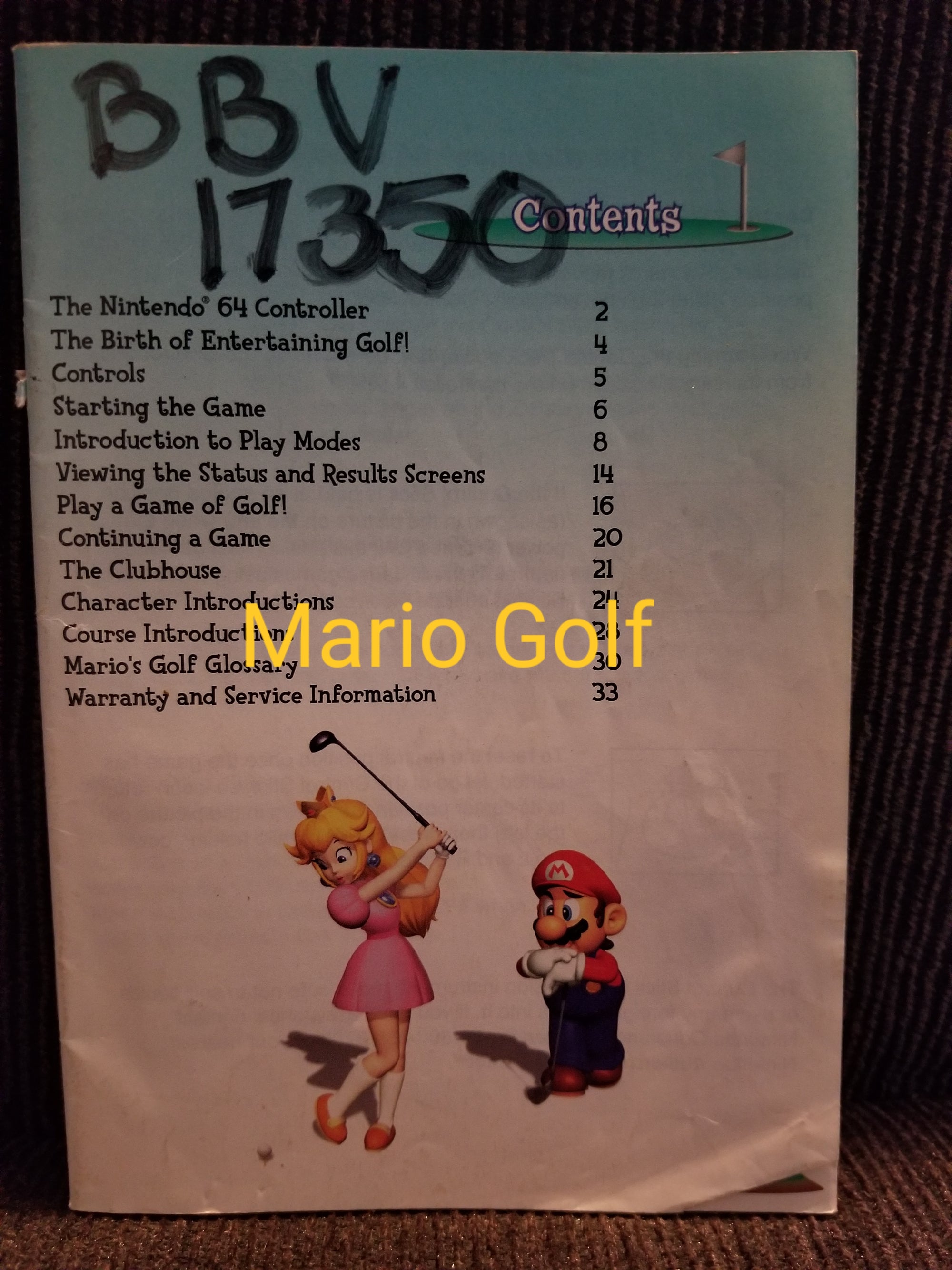 mario golf (no cover)