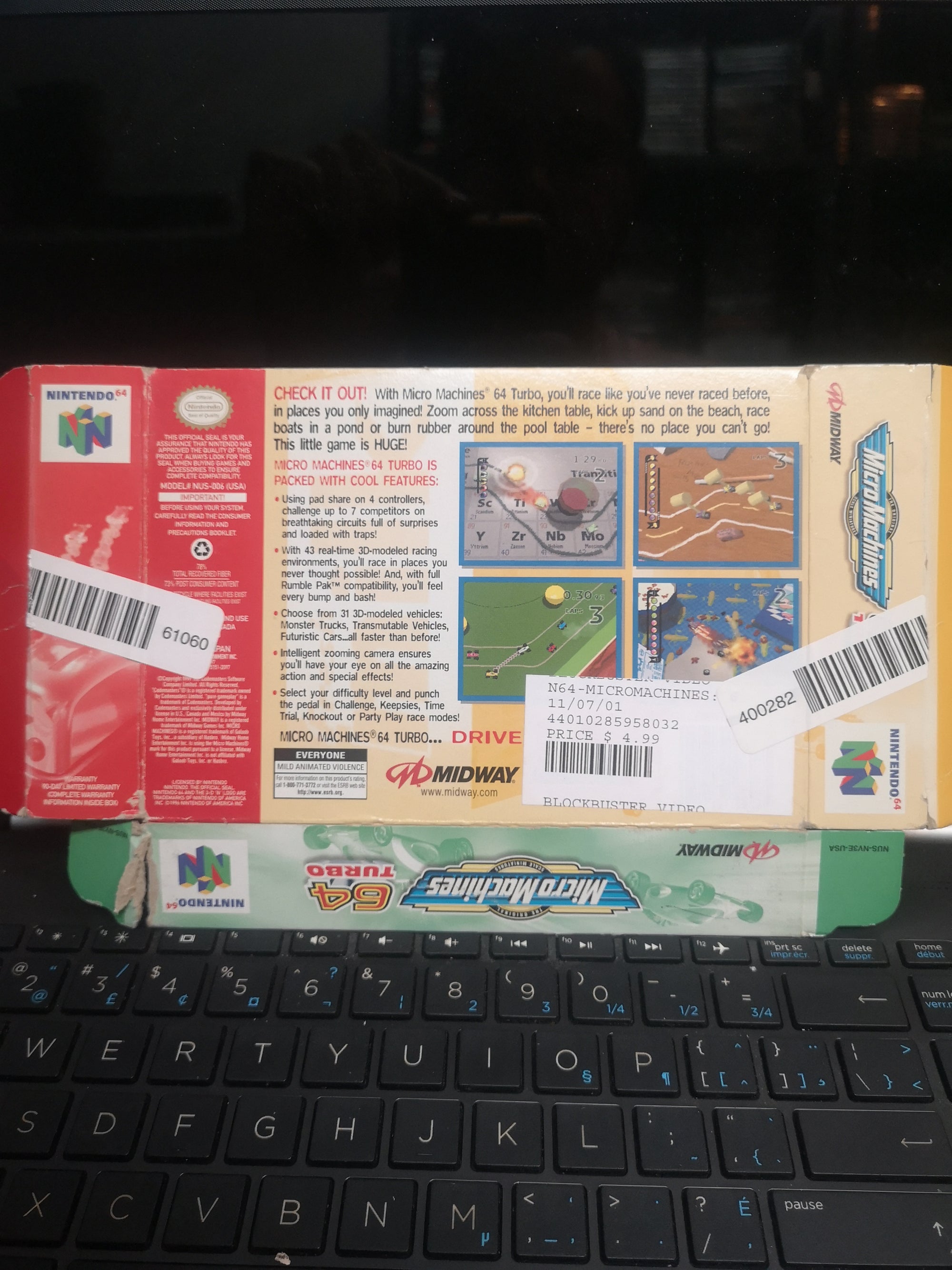micro machines 64 ( sun faded cover)