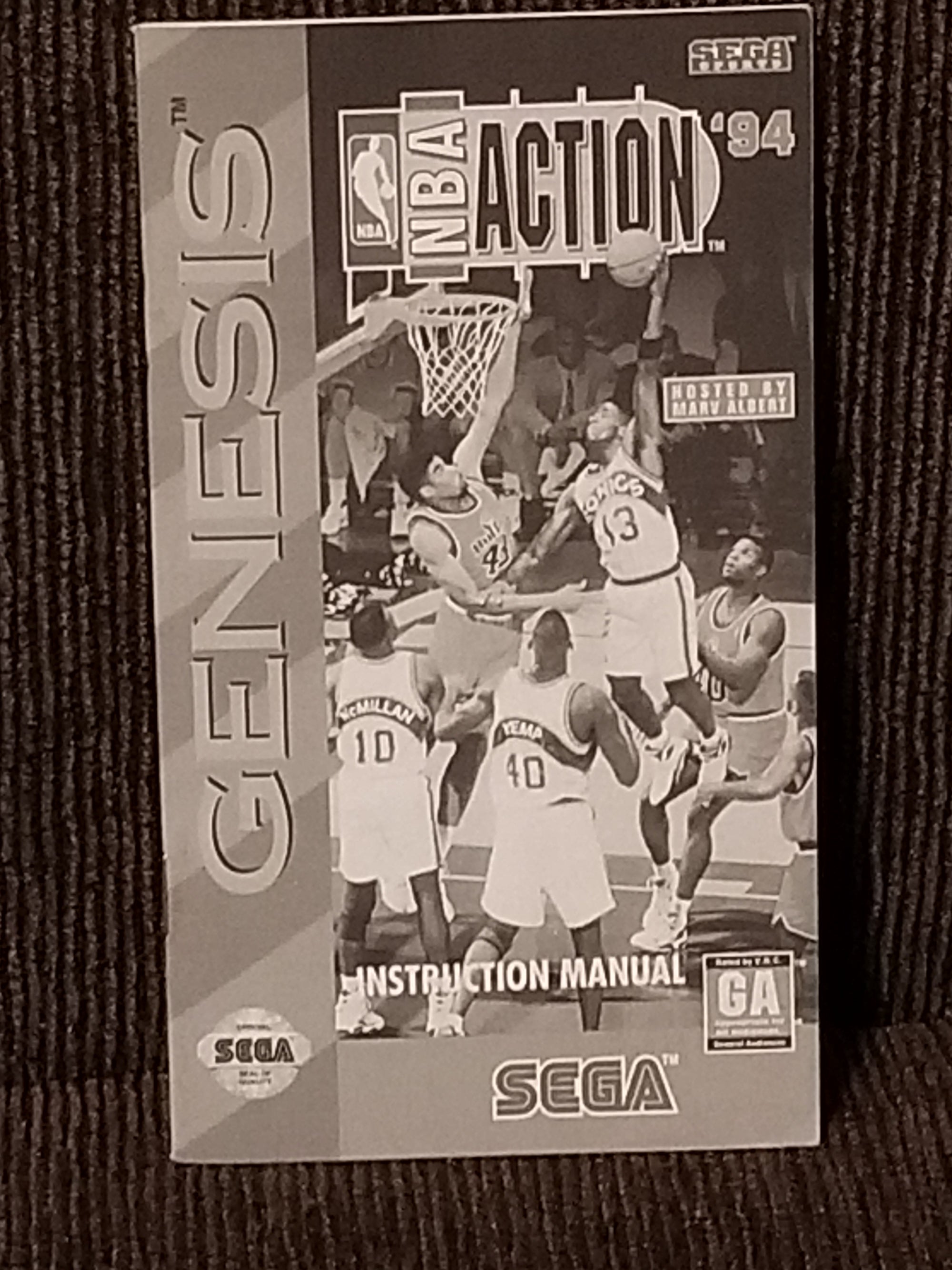 Nba Action 94 genesis manual