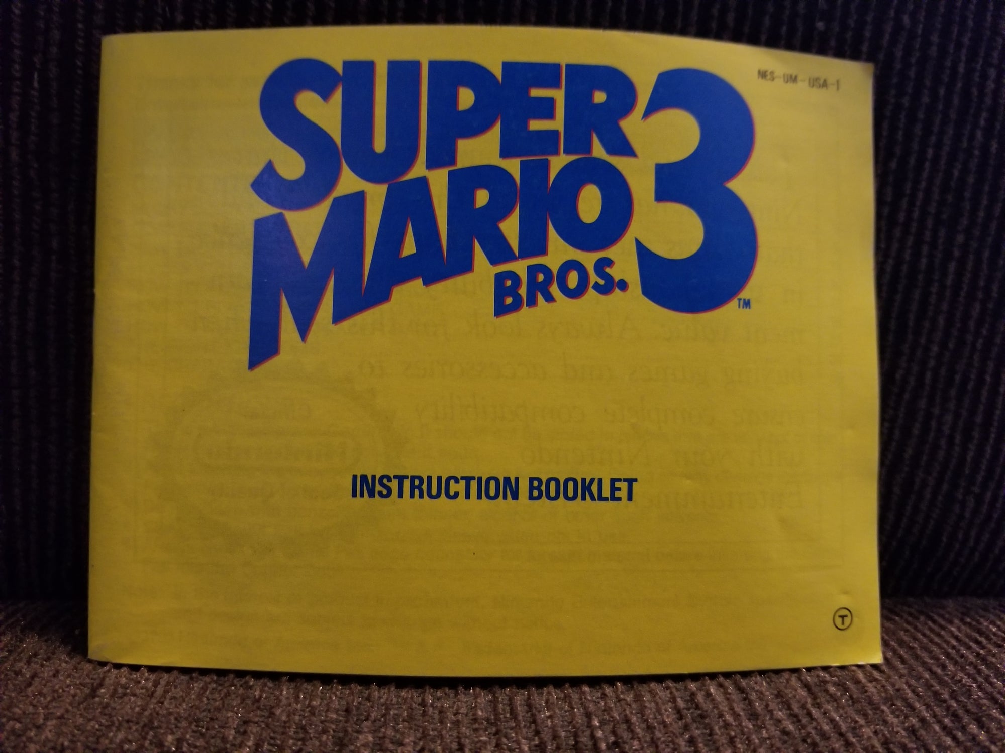 super mario 3 manual