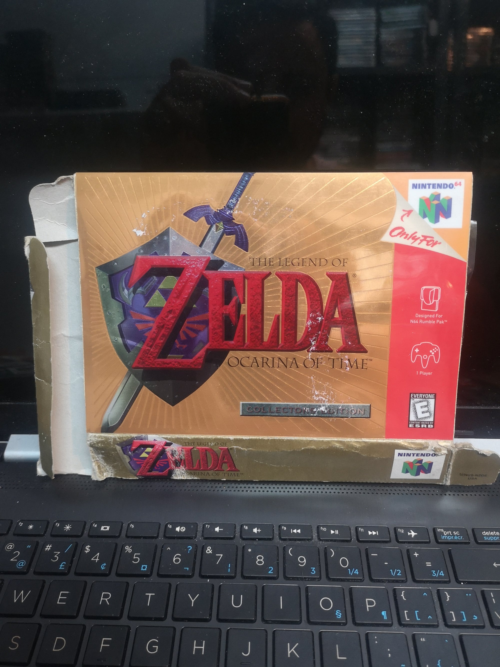 the legend of zelda ocarina of time collectors edition water damaged