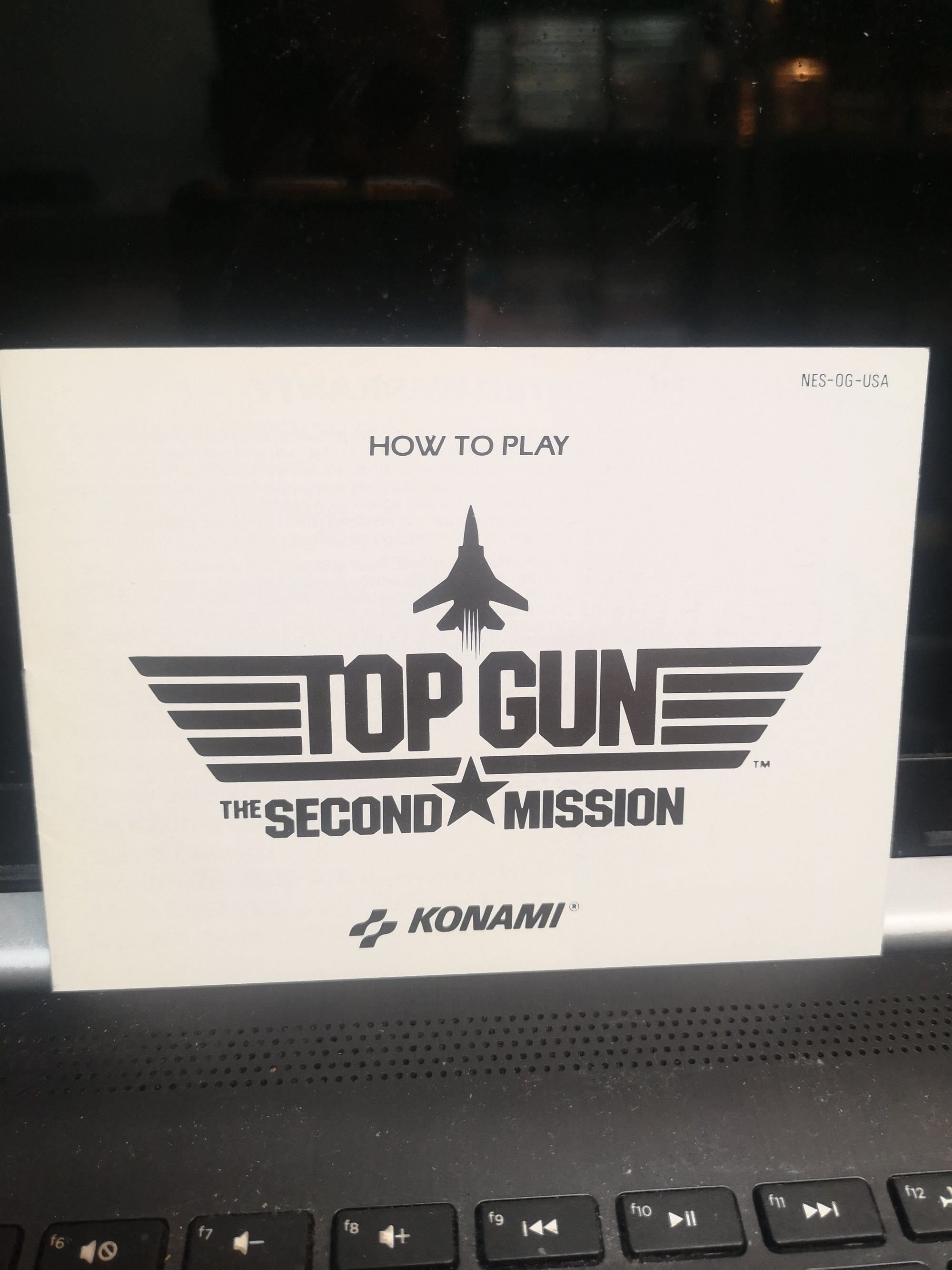 top gun second mission nes manual