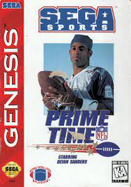 sega sports prime time starring deion sanders CIB (cardboard box) (damaged cover)