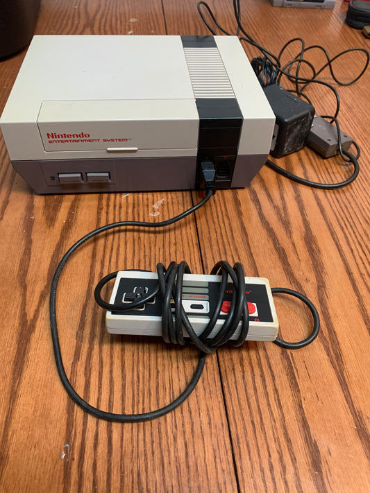 NES console with 2 controllers