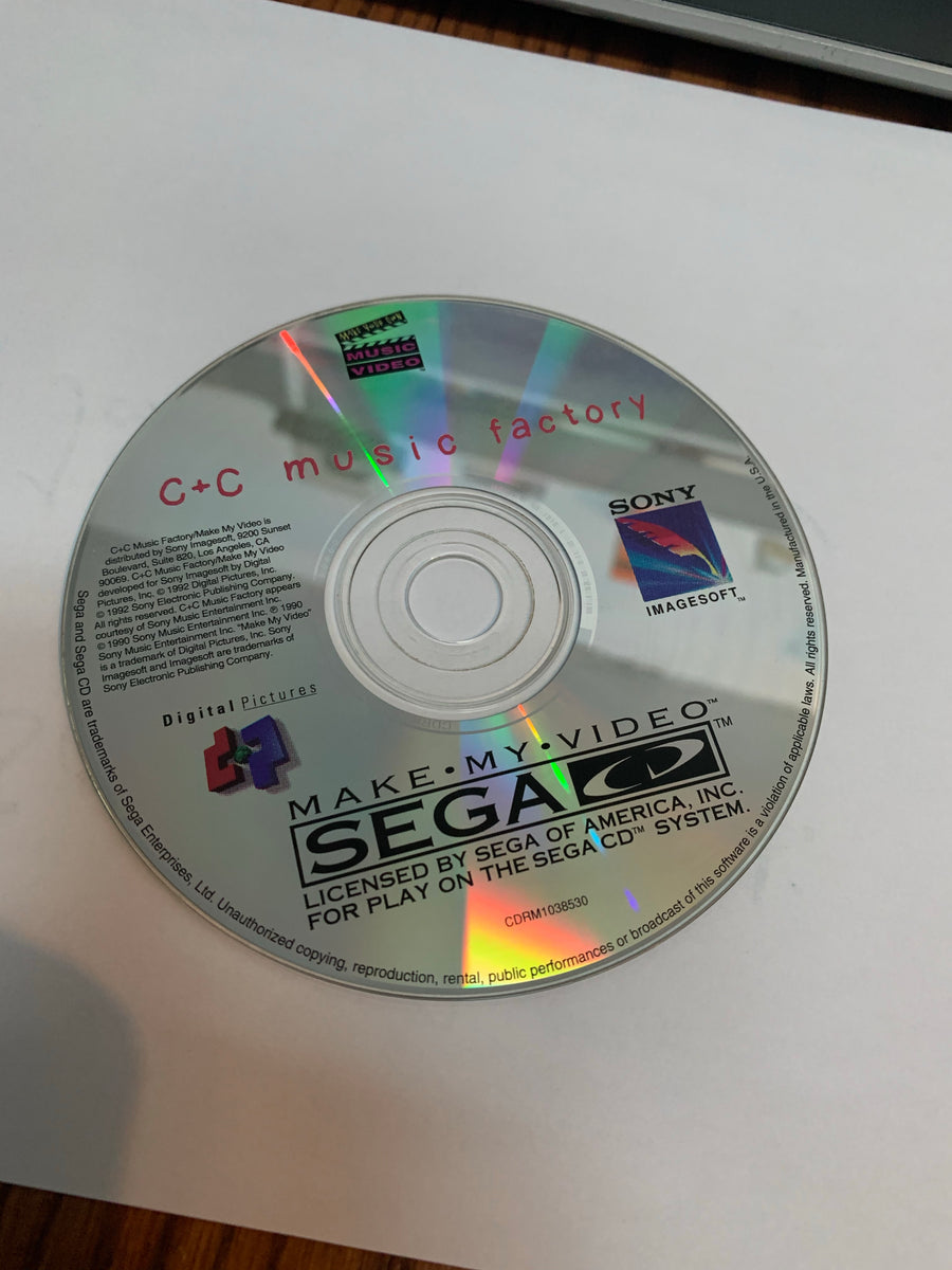 C+C music factory disc only sega cd