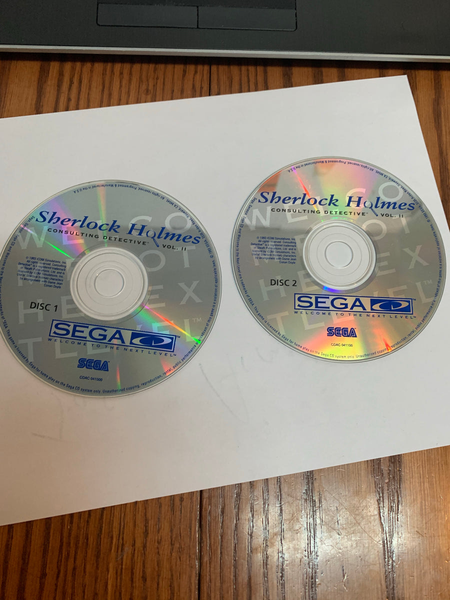 Sherlock Holmes consulting detective vol 2 both discs sega cd