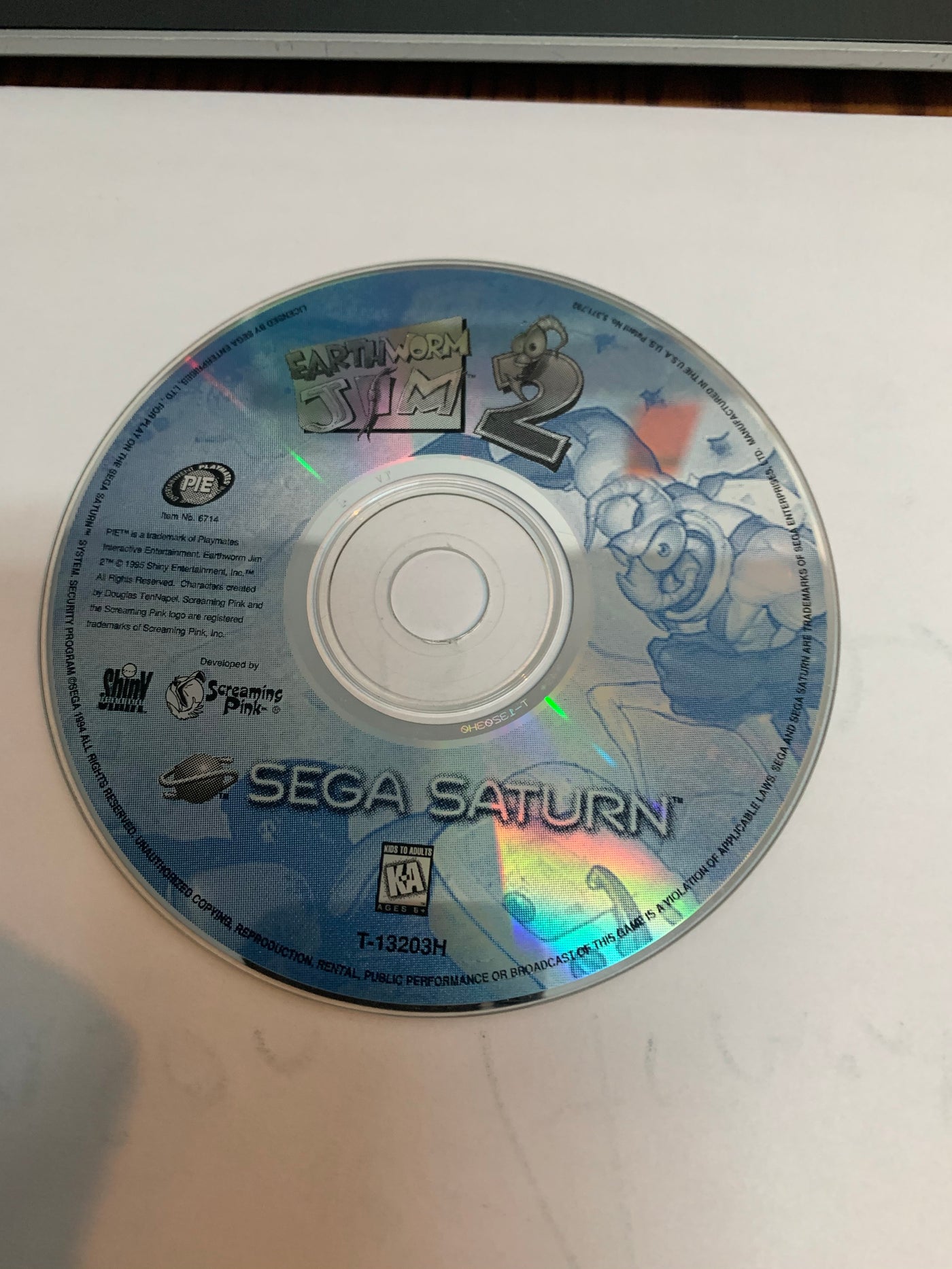 earthworm jim 2 disc only sega saturn