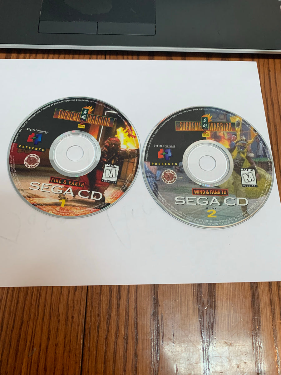 Supreme warrior both discs sega cd