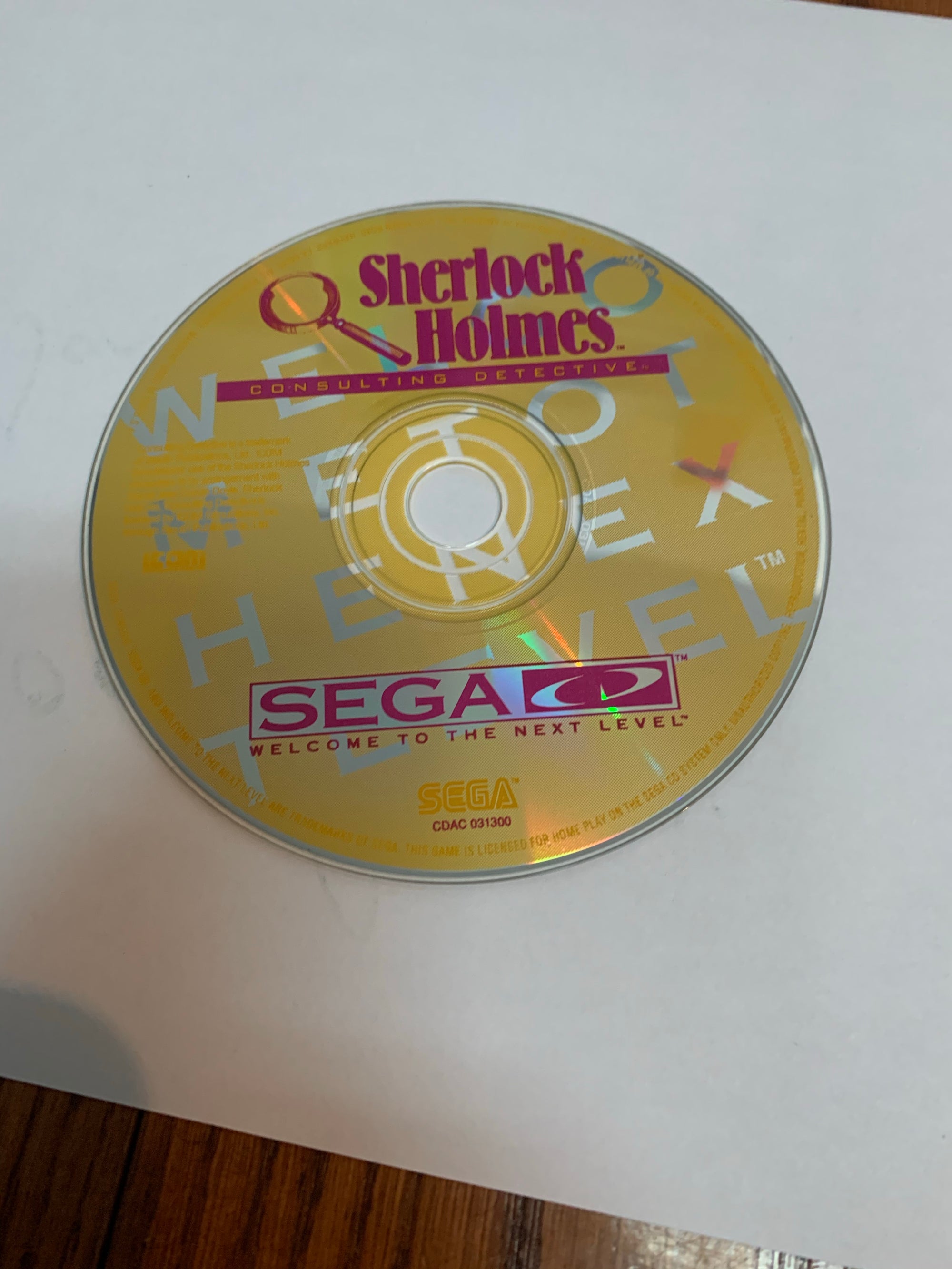 sherlock holmes consulting detective disc only sega cd