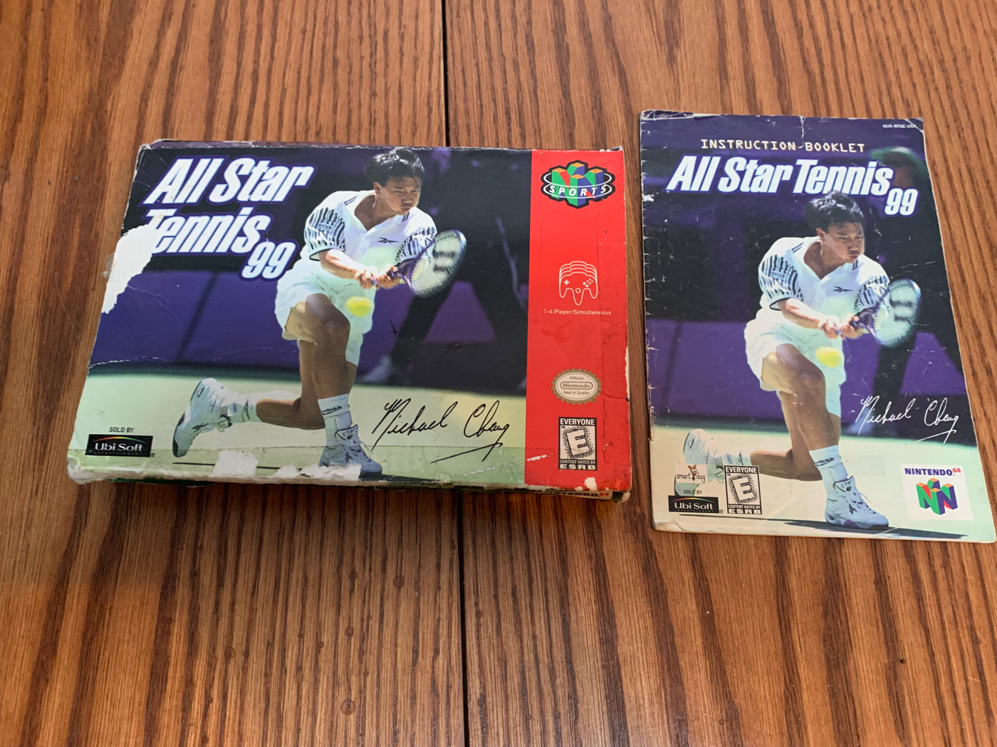 all star tennis 99 box and manual