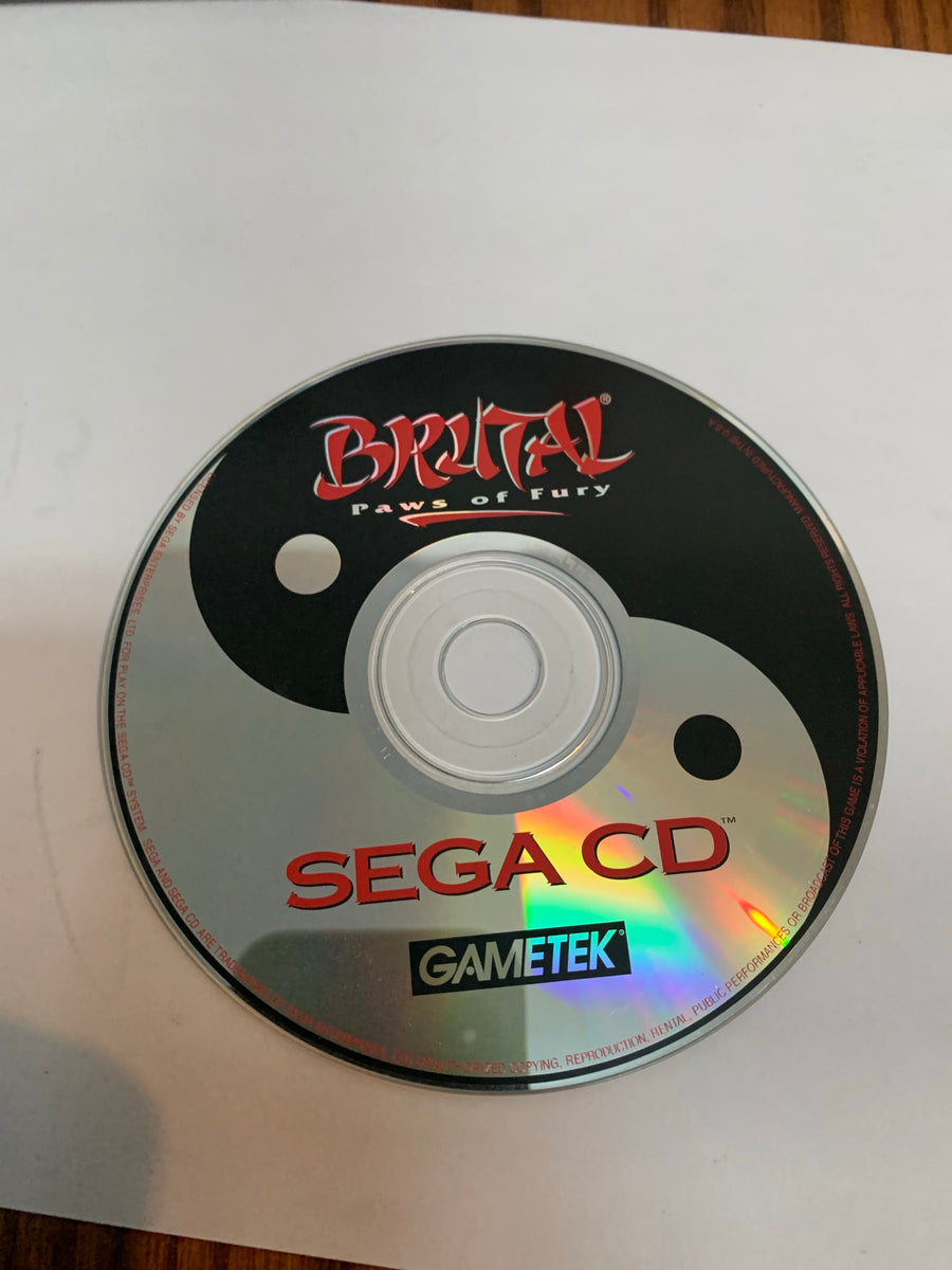 brutal paws of fury disc only sega cd