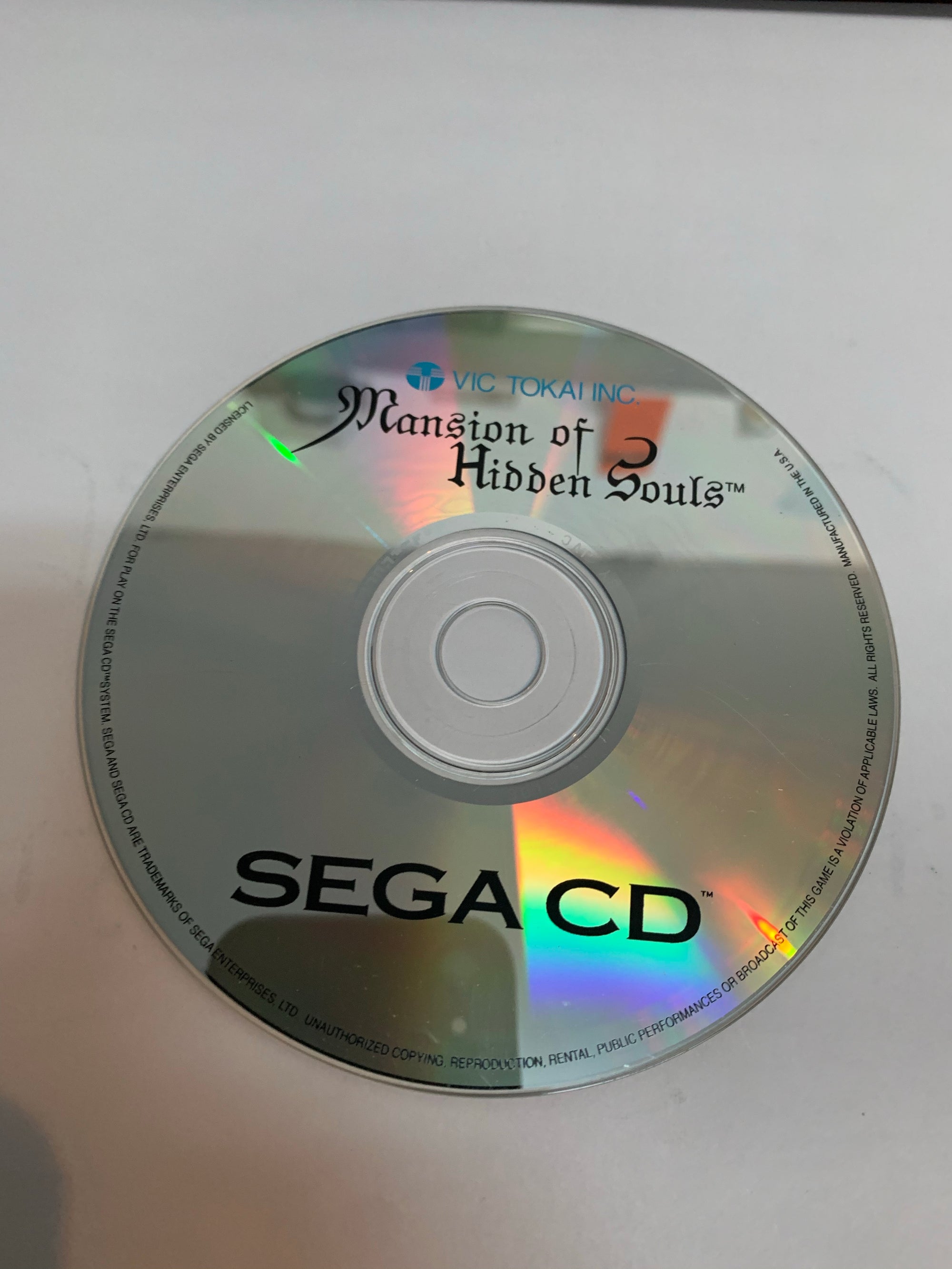 mansion of hidden souls disc only sega cd