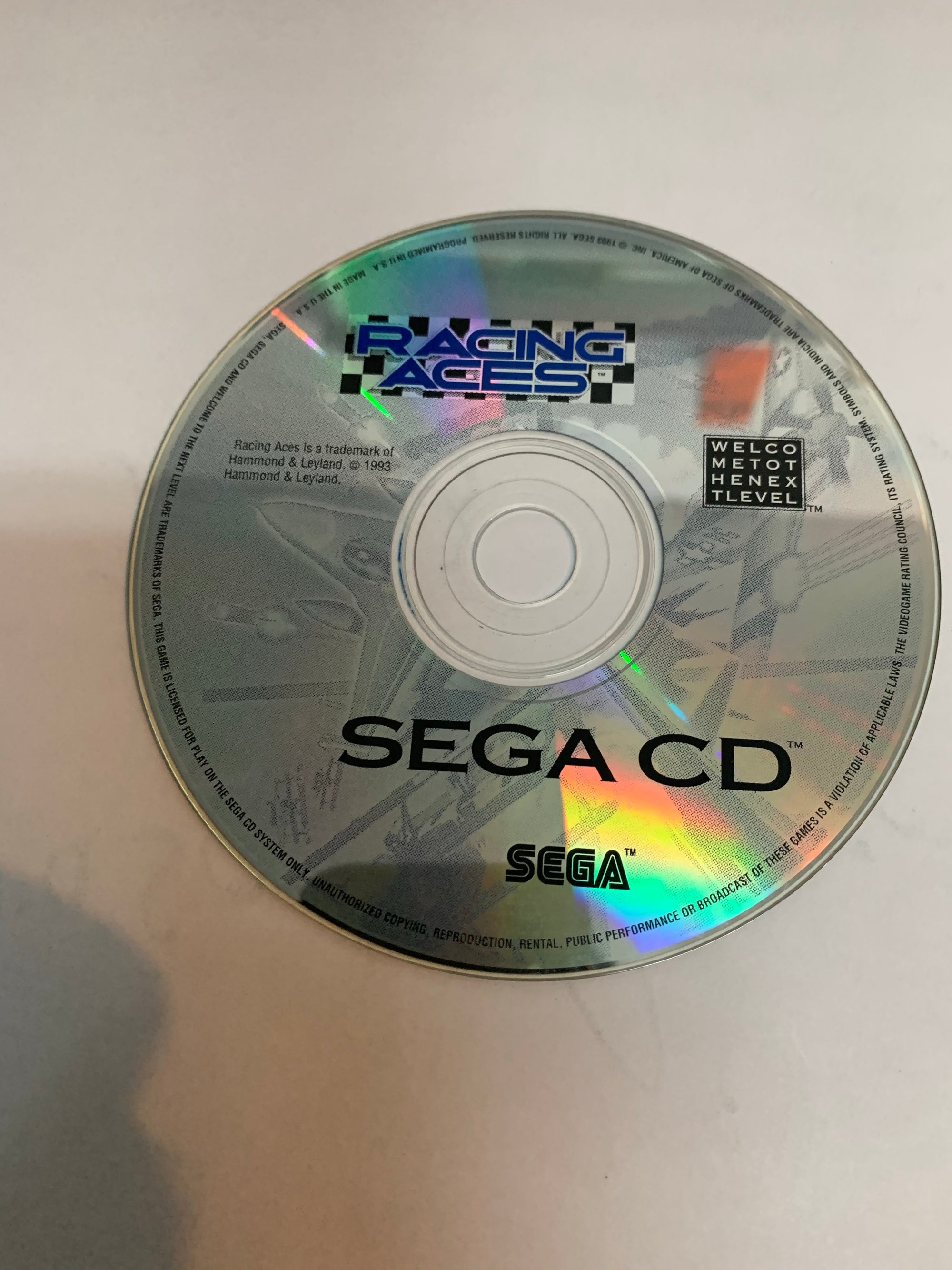 racing aces disc only sega cd