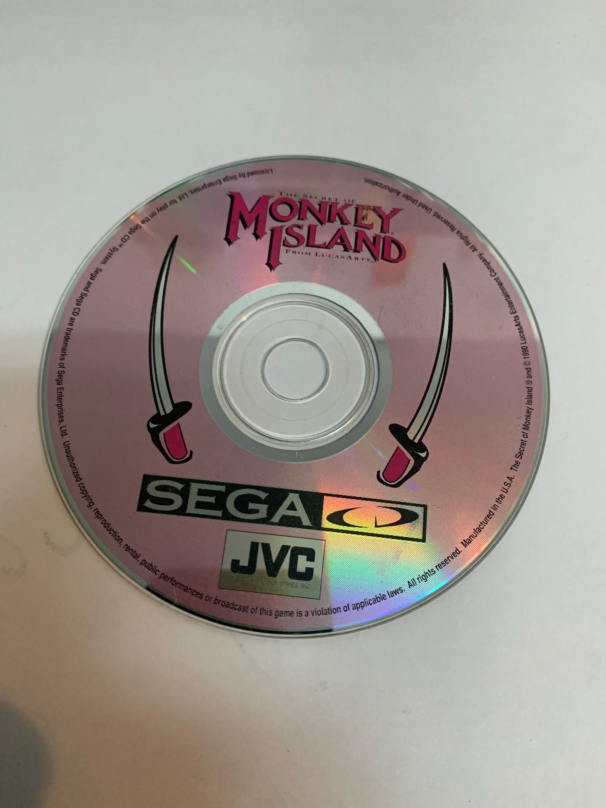 the secret of monkey island disc only sega cd