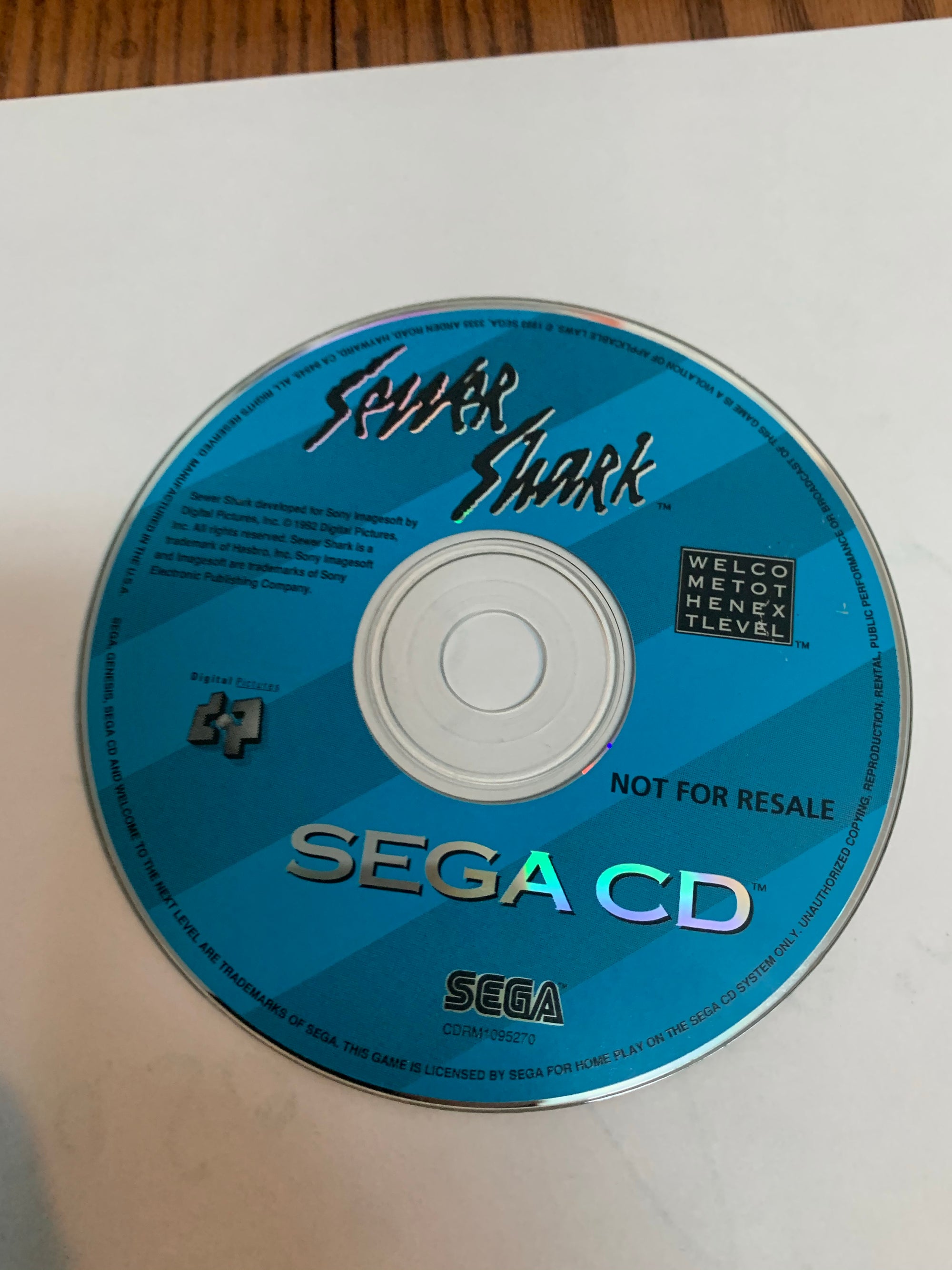 sewer shark Disc only sega cd