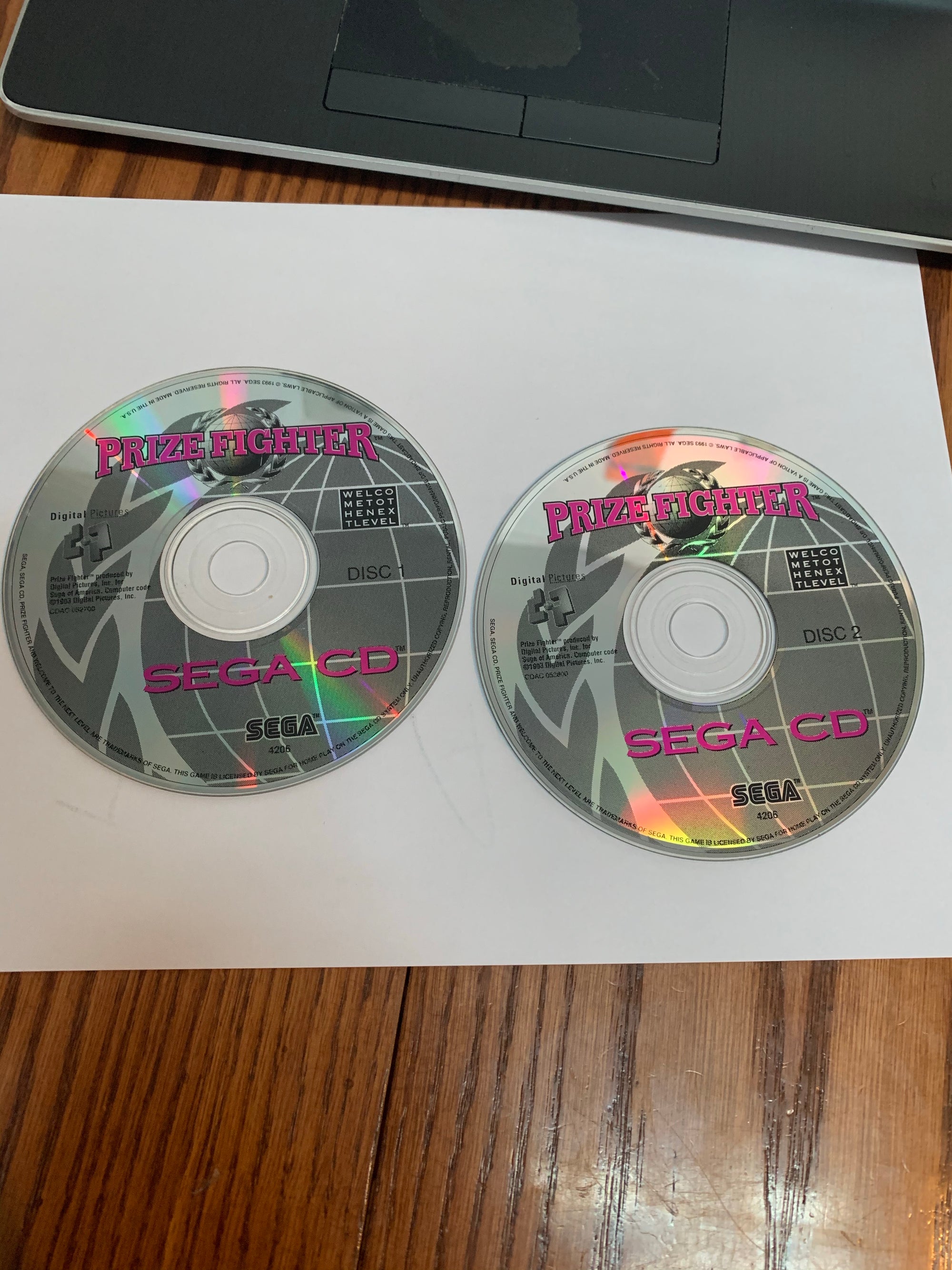 prize fighter both discs sega cd