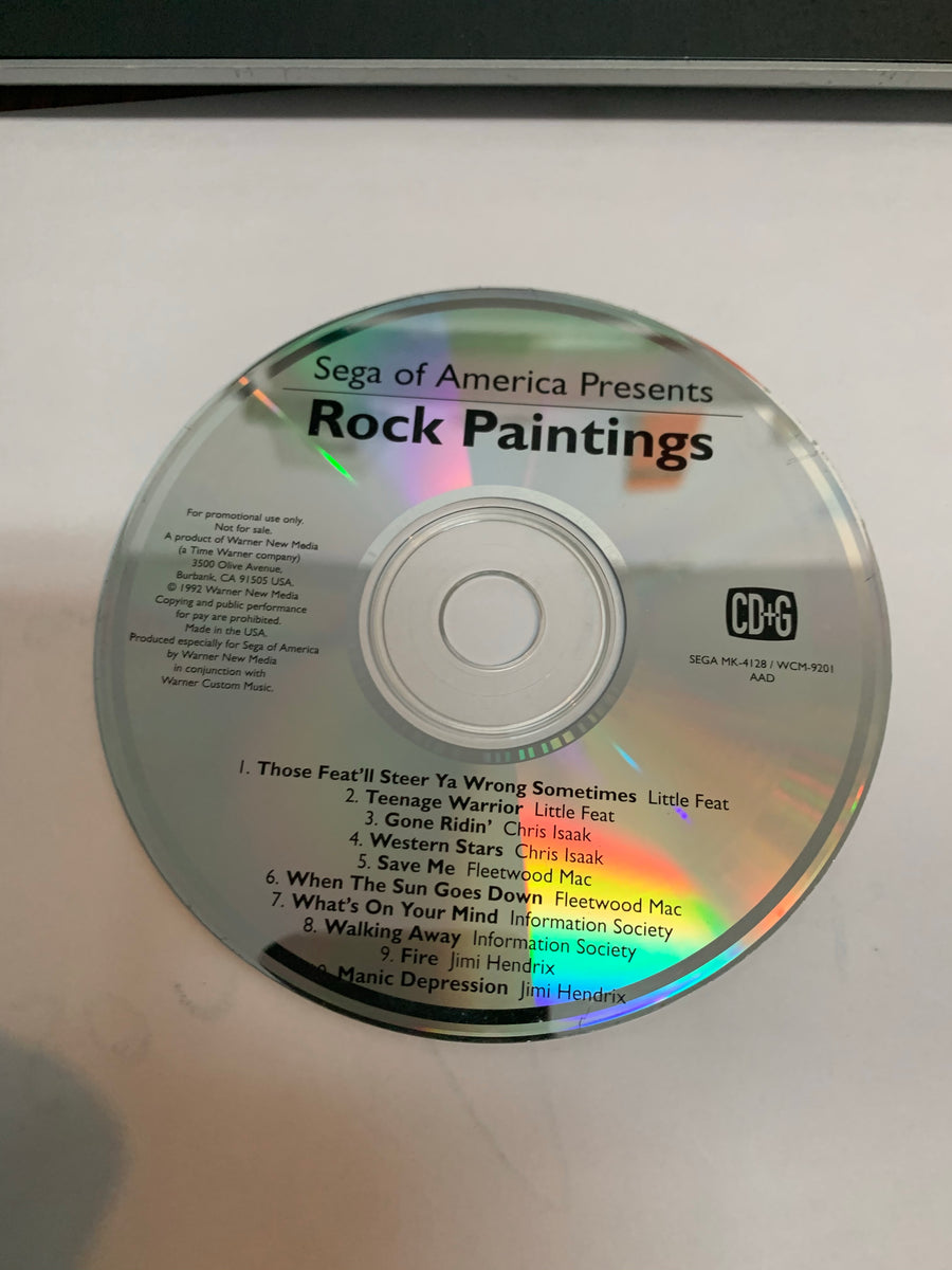 sega of america presents rock paintings CD disc only sega cd