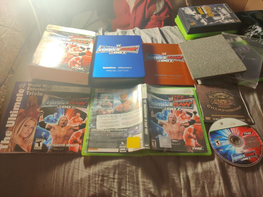 smackdown vs raw 2007 gamestop special edition CIB