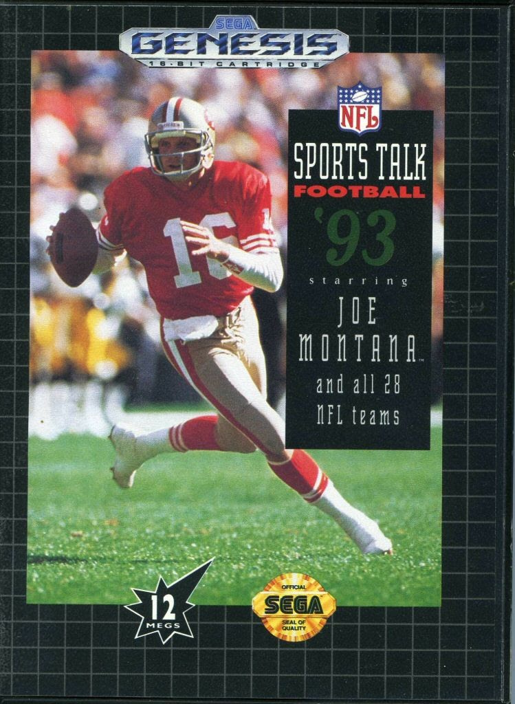sports talk football starring joe montana 93 C