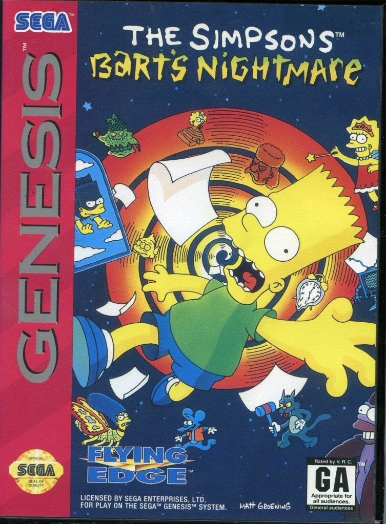 the simpsons barts nightmare (label damage) C